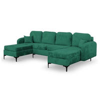 ECKSOFA Grün VENI U - Grün, Textil (294/172cm) - Sepro Meble
