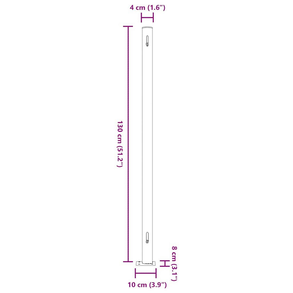 SEITENMARKISE Ausziehbar 220/300 Cm Grau - Grau, Textil (220/300cm) - vidaXL