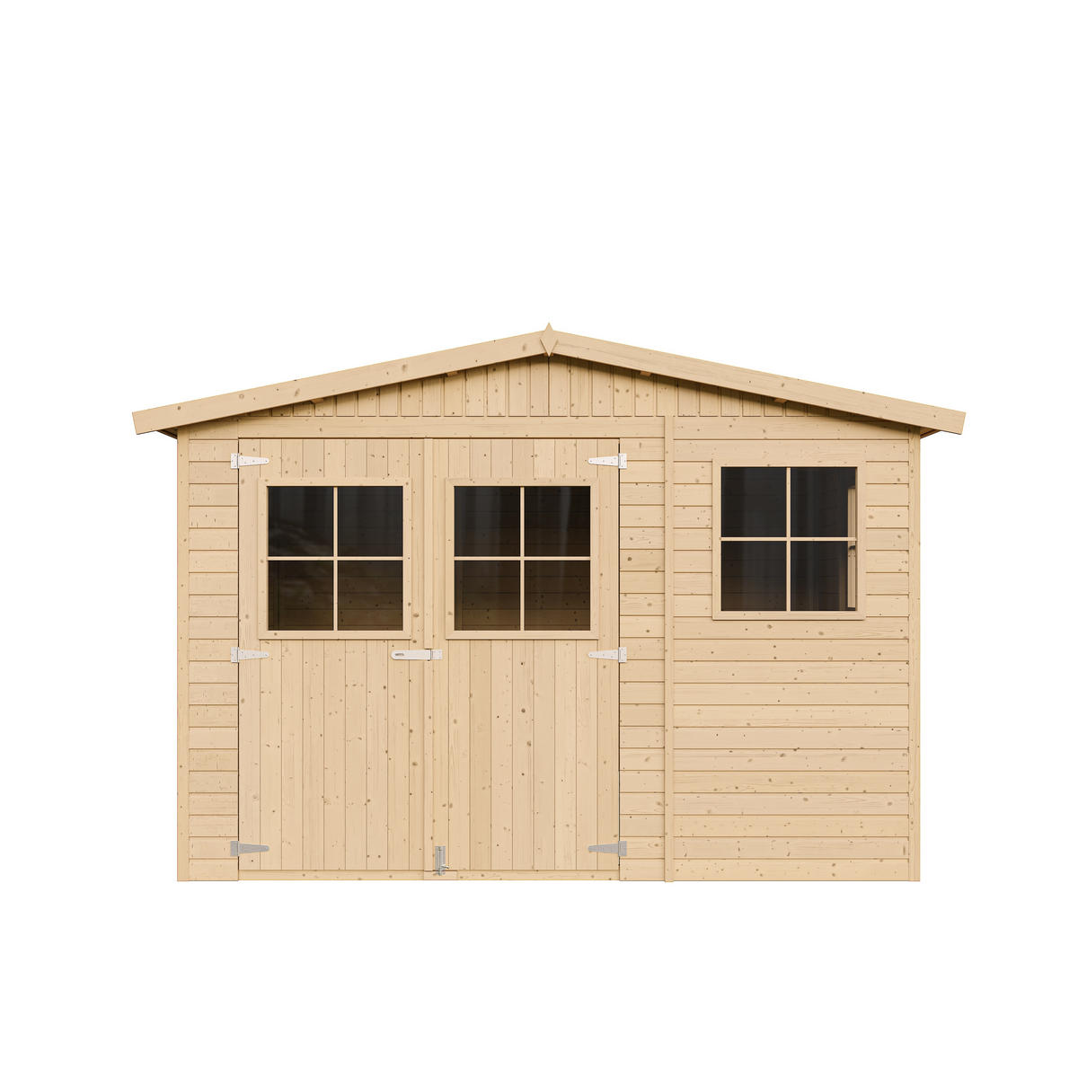 HOLZ-GARTENHAUS - H226x316x324 cm/9 m² - M335 - Beige, Holz (324/226/297cm) - Timbela