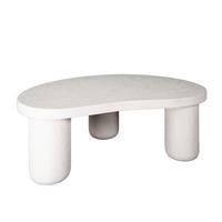 COUCHTISCH Pebble White 70/110/38 cm - Weiß, Holz (70/110/38cm) - Hoyz Collection