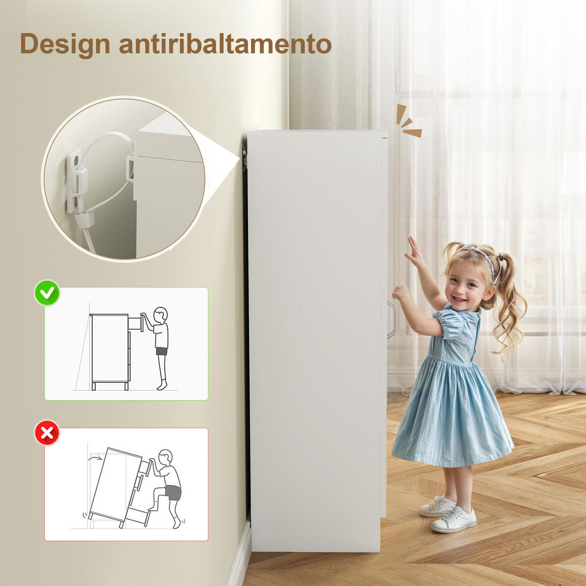 SCHUHSCHRANK,6 verstellbare Einlegeböden 55x35x108cm,weiß - Weiß, Holzwerkstoff (55/108/35cm) - Vallsero