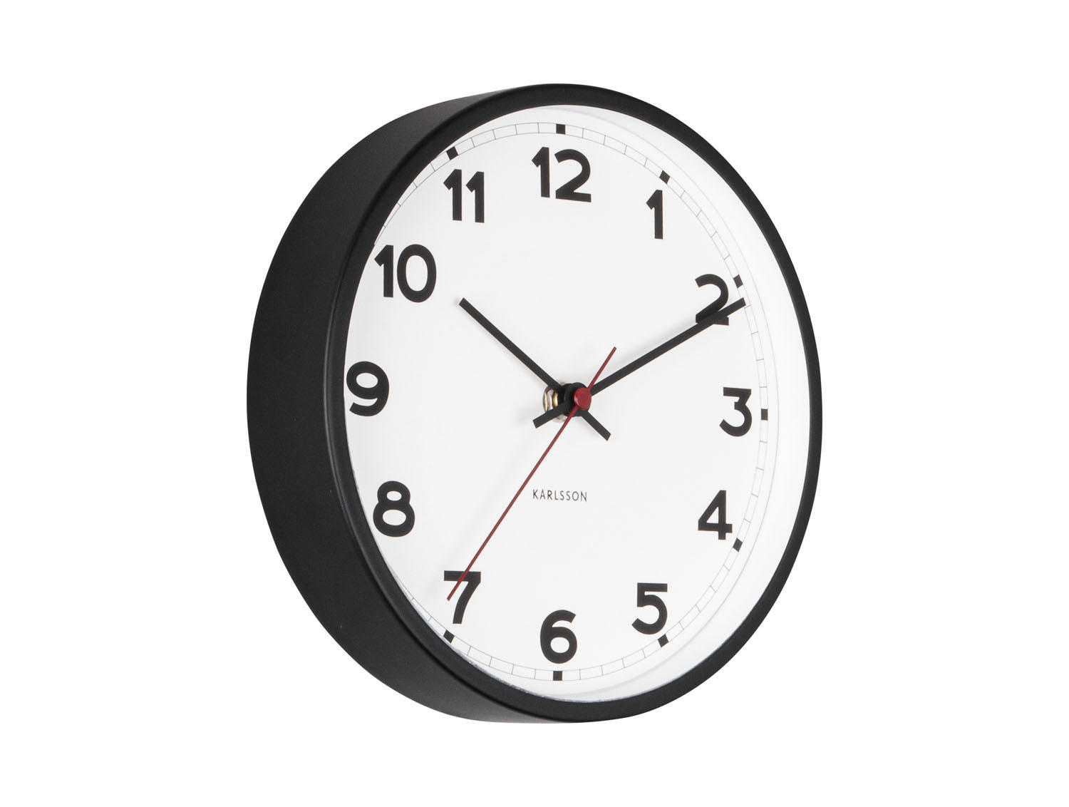 WANDUHR New Classic Small - Weiß - Weiß, Metall (20/20/4cm) - Karlsson