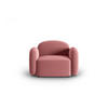 SESSEL Blair aus Samt lachs - Pink, Textil (87/80/119cm) - Micadoni