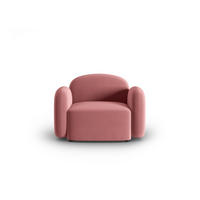 SESSEL Blair aus Samt lachs - Pink, Textil (87/80/119cm) - Micadoni