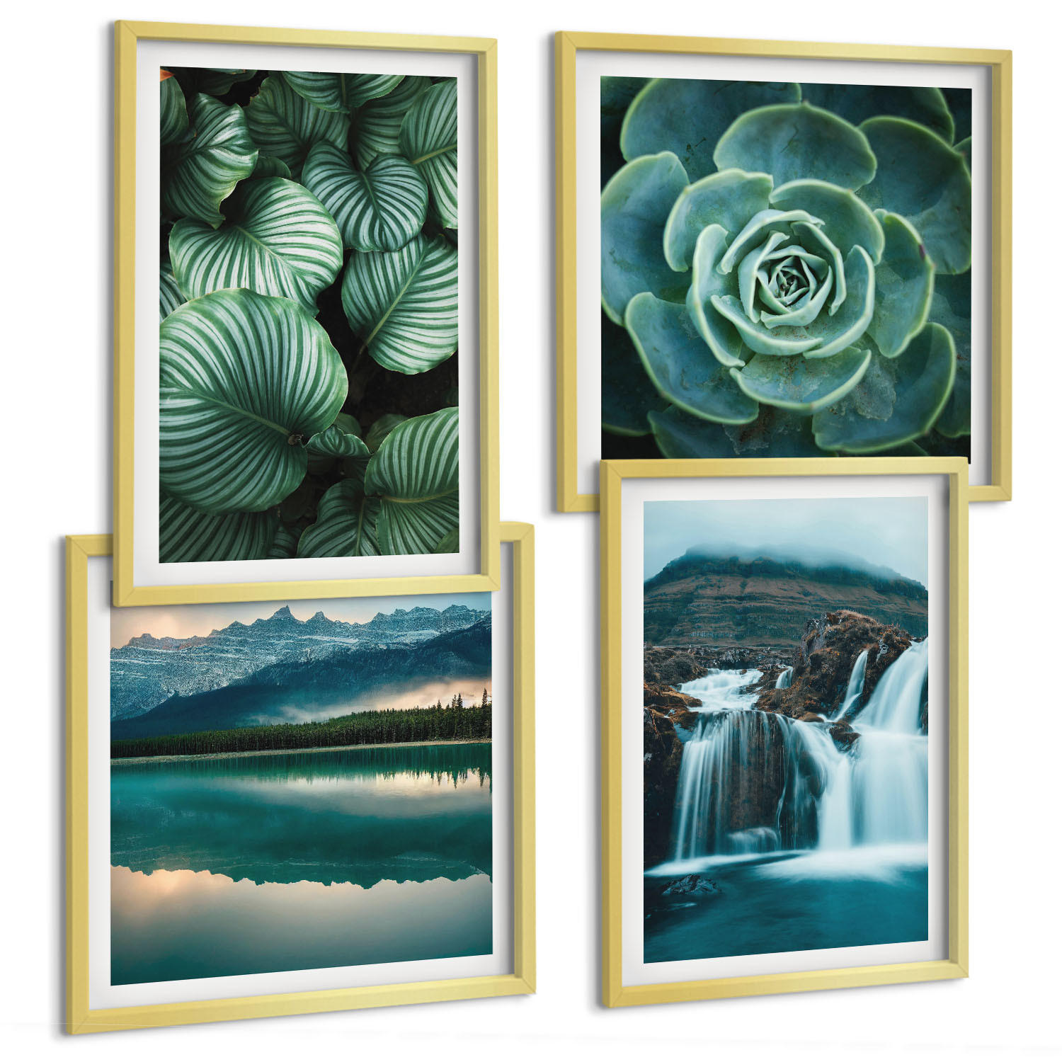 Tulup Bilder Gold 50x50 cm