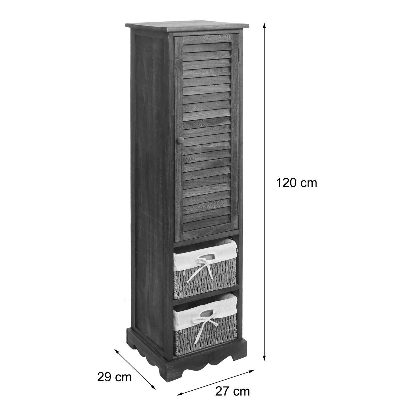 BADEZIMMERKOMMODE Braun - Braun, Holz (27/120/29cm) - MCW