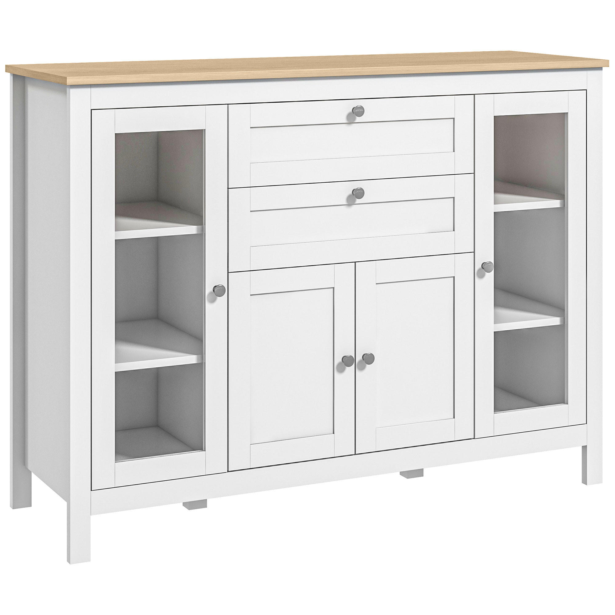 SIDEBOARD Weiß 120/40/90 cm - Weiß, Holz (120/90/40cm) - PANGIVO