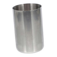 MESSBECHER Edelstahl 80ml - Silberfarben, Metall (0.08L)