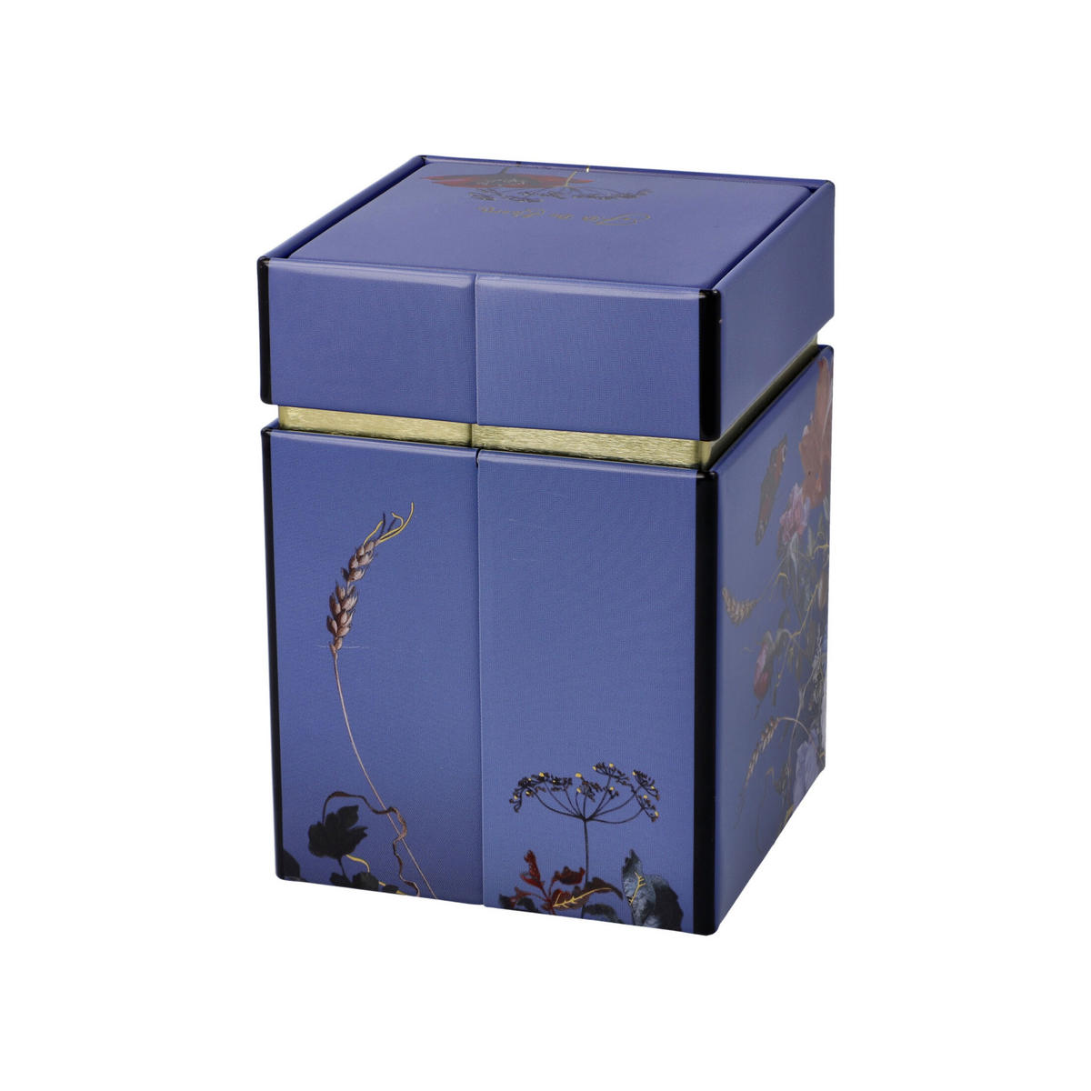 TEEDOSE Sommerblumen - De Heem, Metall, Blau, 11 cm - Blau, Metall (7.5/11/7.5cm) - Goebel