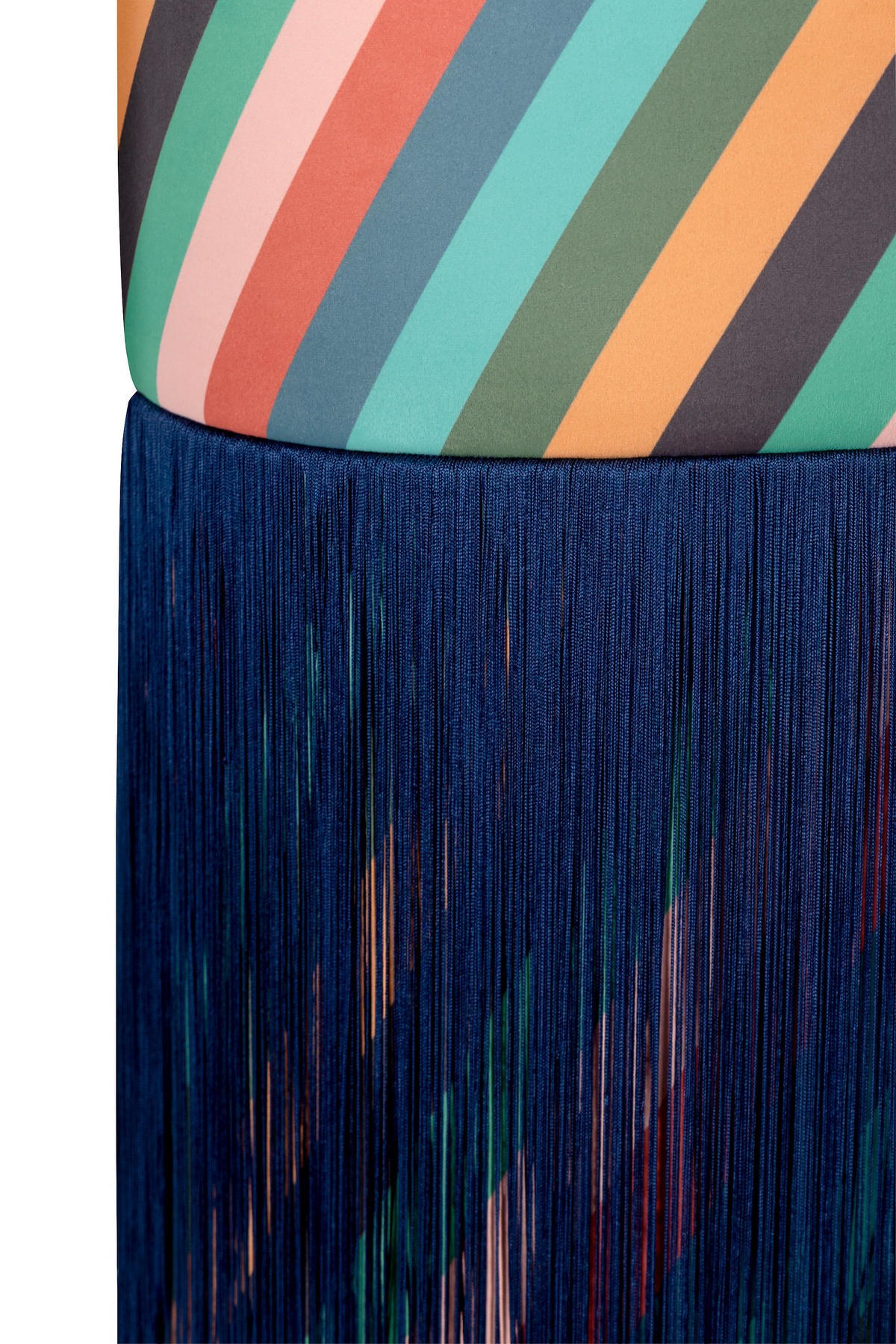 POUF aus Samt OTTOMANE - Blau, Textil (35/45/35cm) - RNT By Really Nice Things