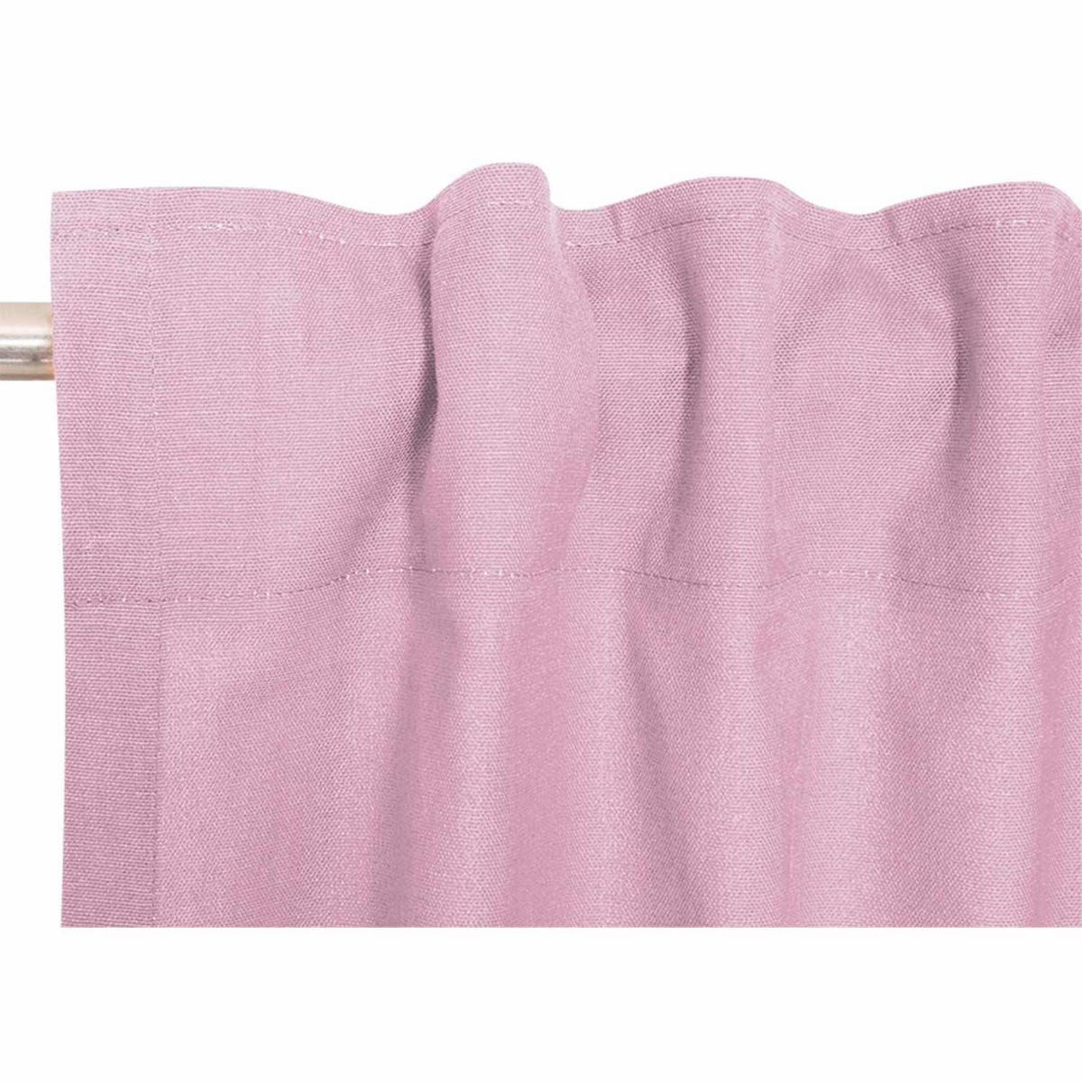 VORHANG MIT SCHLAUFENBAND NEO blickdicht - Pink, Textil (130/0.5/250cm) - Esprit