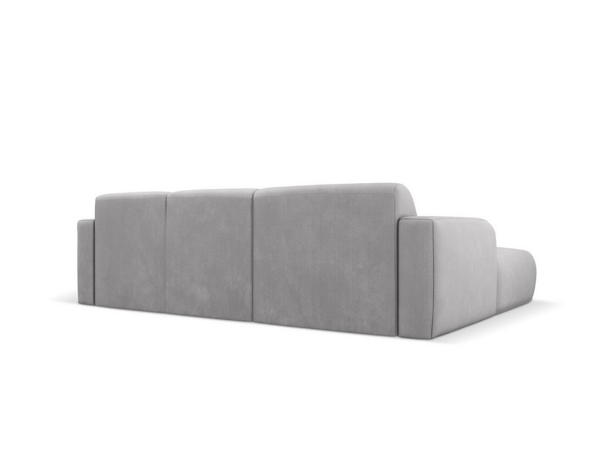 ECKSOFA links Molino aus strukturiertem Stoff hellgrau 4 Sitzplätze - Hellgrau, Textil (170/250cm) - Micadoni