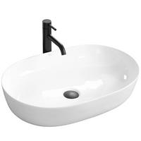 AUFSATZWASCHBECKEN Cleo White – Rea - Weiß, Keramik (41/14/60.5cm) - REA