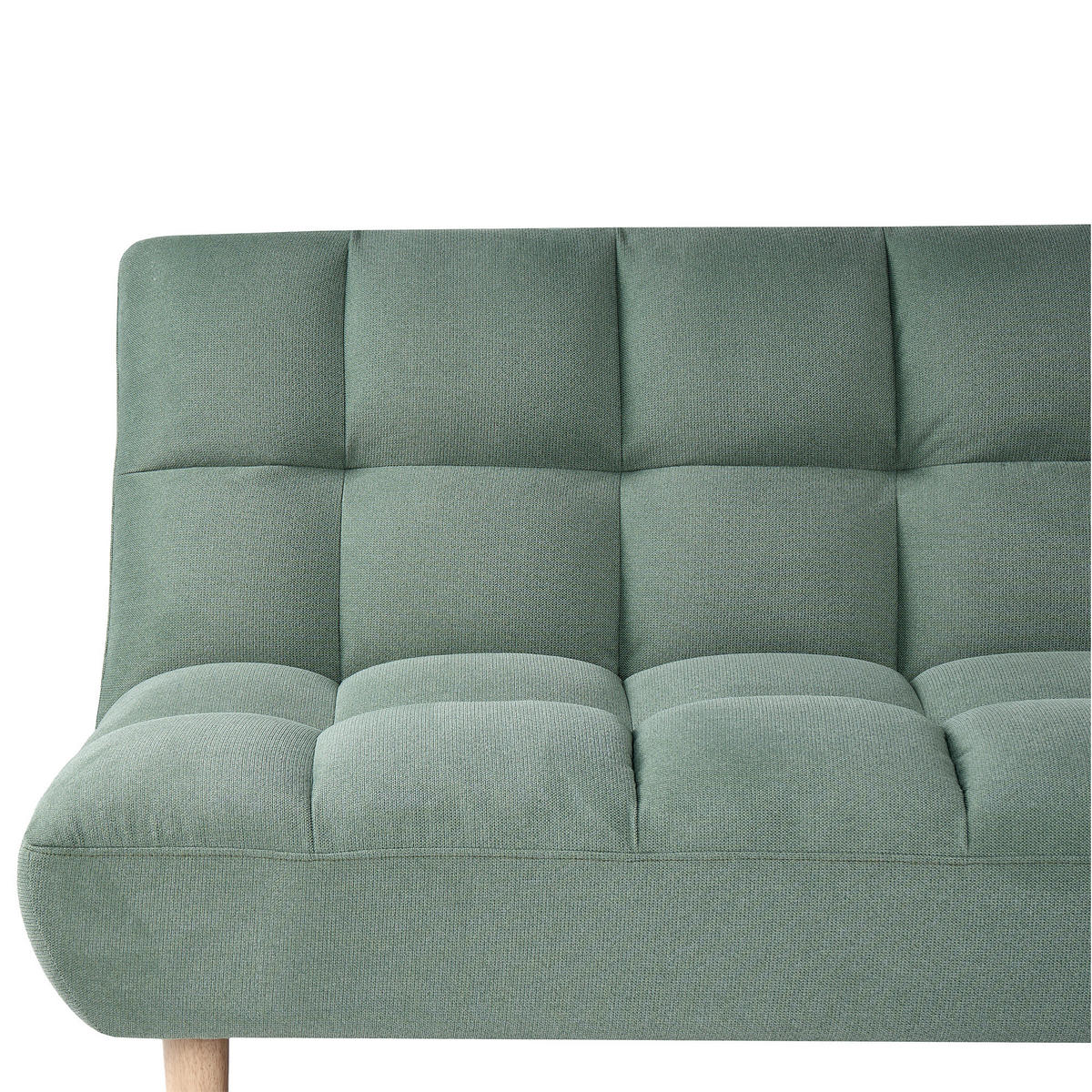 SCHLAFSOFA 2-Sitzer Stoff Hellgrün Risor - Hellgrün, Textil (190/83/90cm) - Beliani