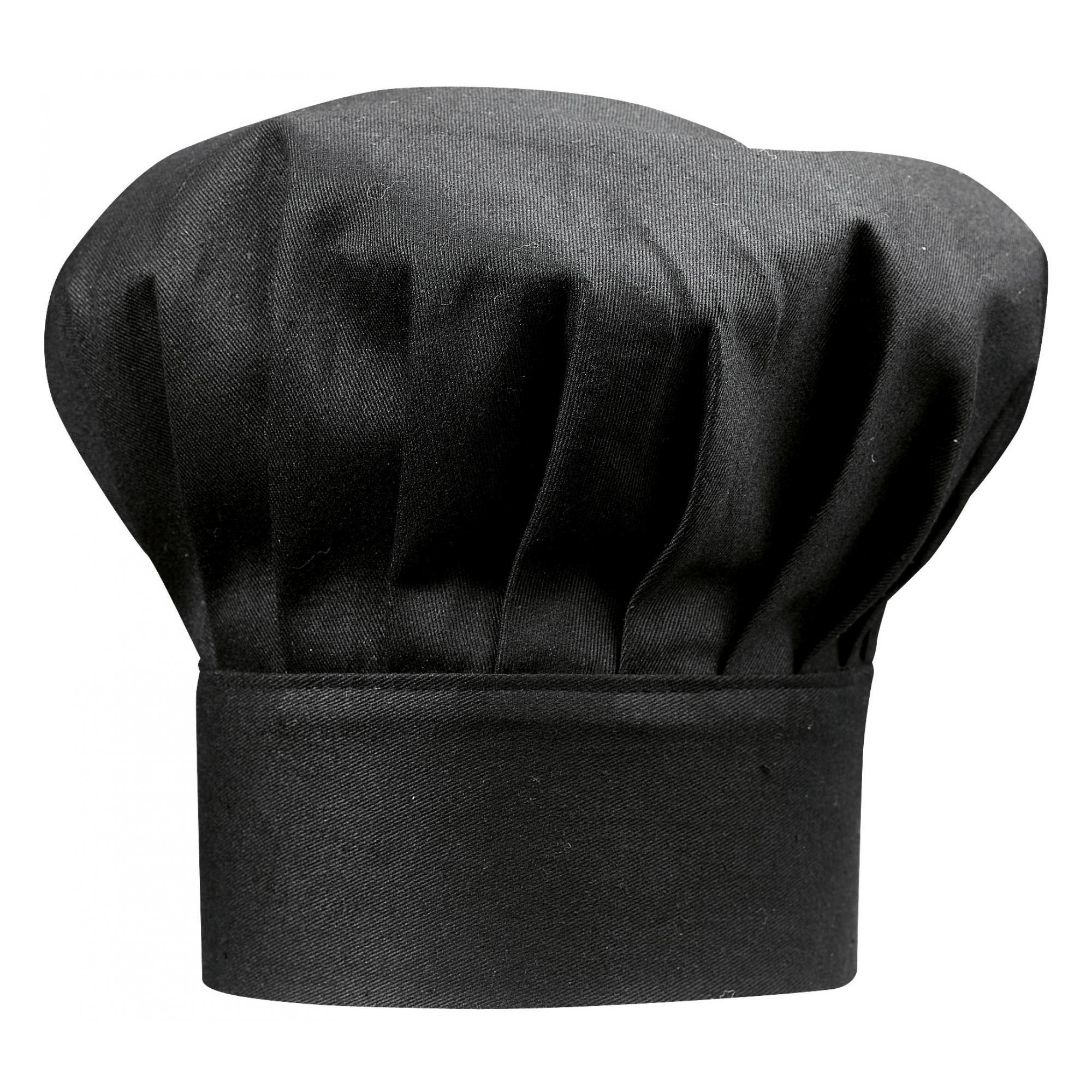 Winkler Kochmütze Schwarz 31x17 cm