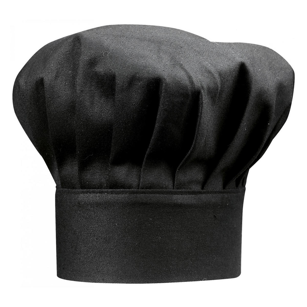 KOCHMÜTZE Chef schwarz 27 x 33 cm - Schwarz, Textil (31/17cm) - Winkler