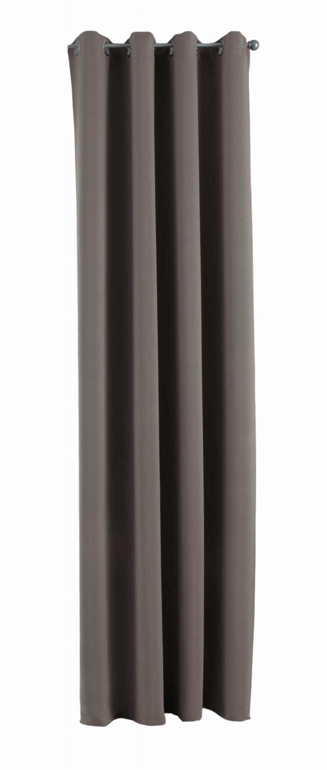 VORHANG »NEW YORK« HxB 245x140 cm Taupe - Taupe, Textil (140/245cm) - Gardinenbox