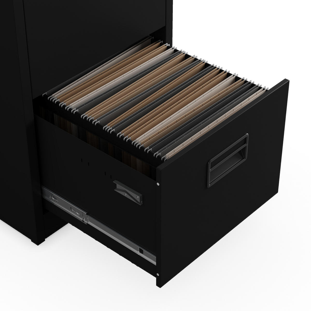 AKTENSCHRANK aus Metall SARA V5 460 x 1625,5 x 600 mm - Schwarz, Metall (46/163/60cm) - Jan Nowak