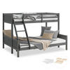ETAGENBETT 90/200 cm und 140/200 cm mit Matratzen Grau - Grau, Holz - Homestyle4u