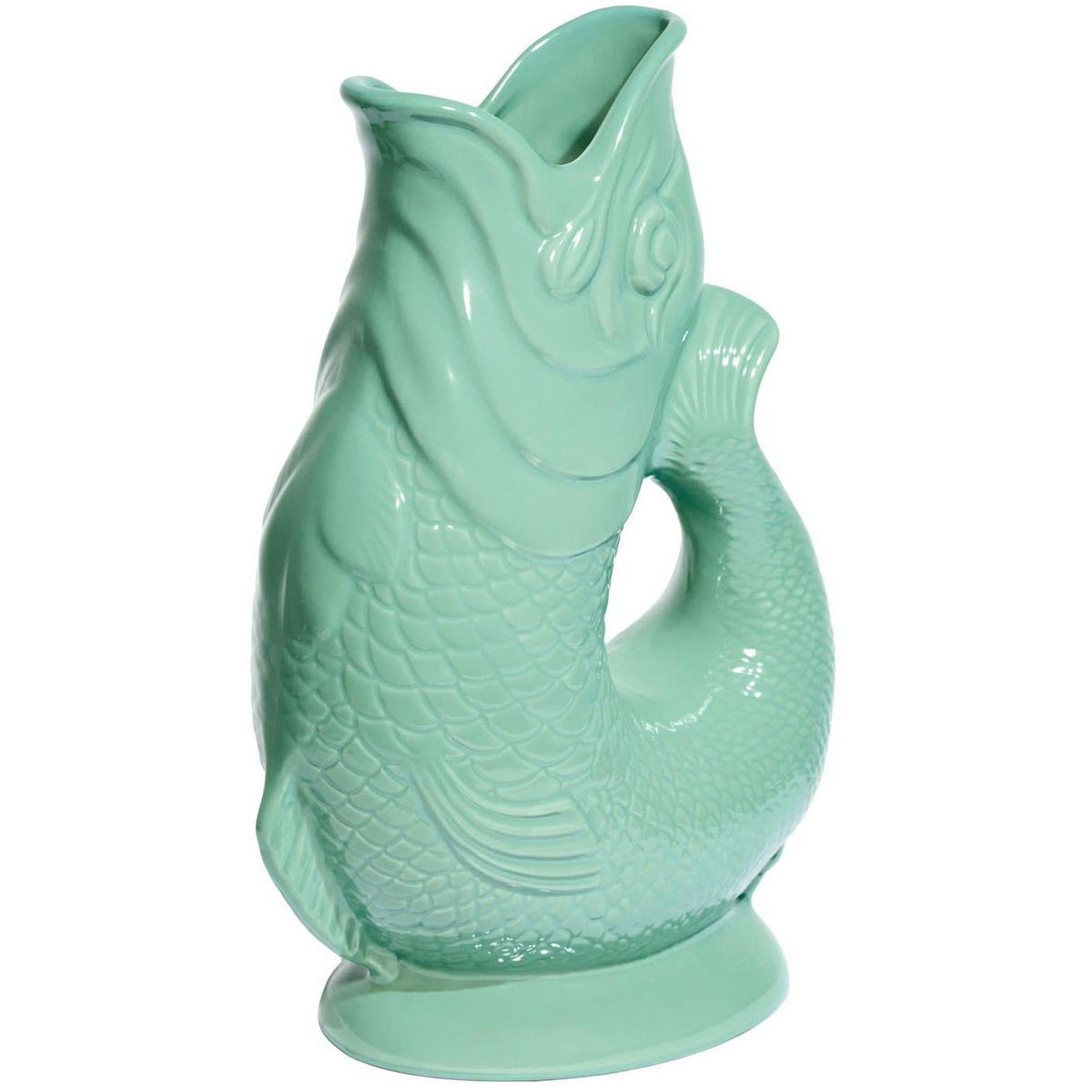 KARAFFE mit „Gluck-Gluck“-Geräusch 27,5/17/9,5 cm - Jadegrün, Keramik (1.2L) - Gluckigluck