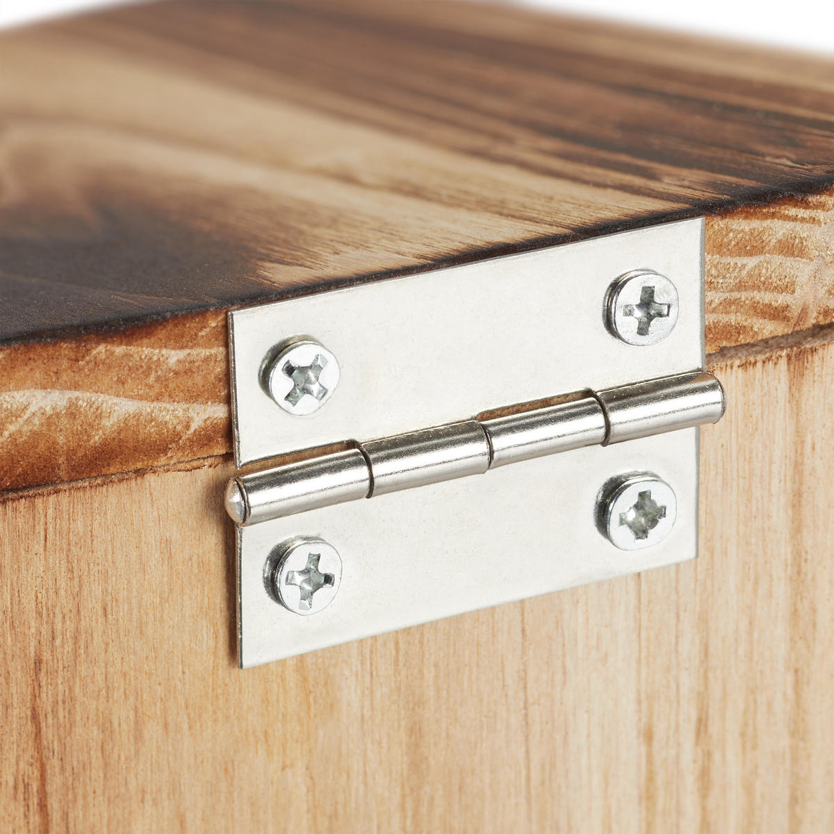 EICHHÖRNCHEN Futterhaus - Braun, Holz/Kunststoff (12/17.5/25cm) - Relaxdays