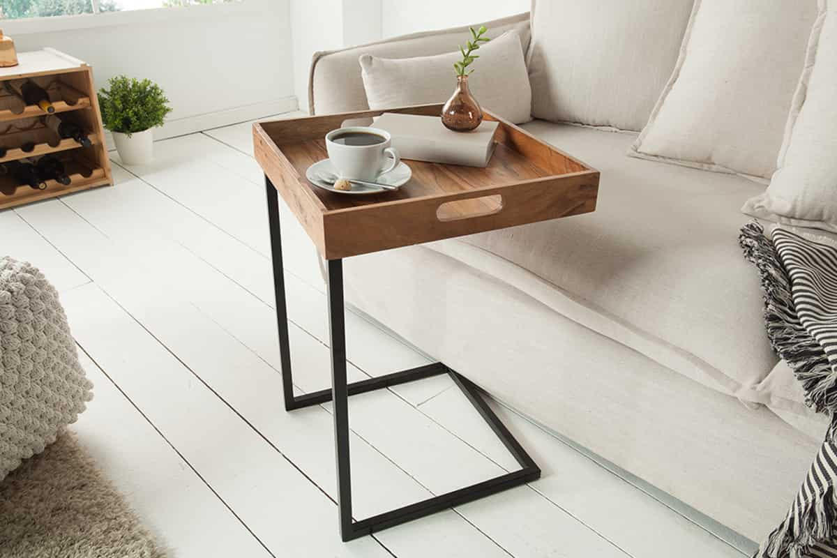 TABLETT CIANO Akazie Natur 40cm - Braun, Holz (40/6/40cm) - riess-ambiente