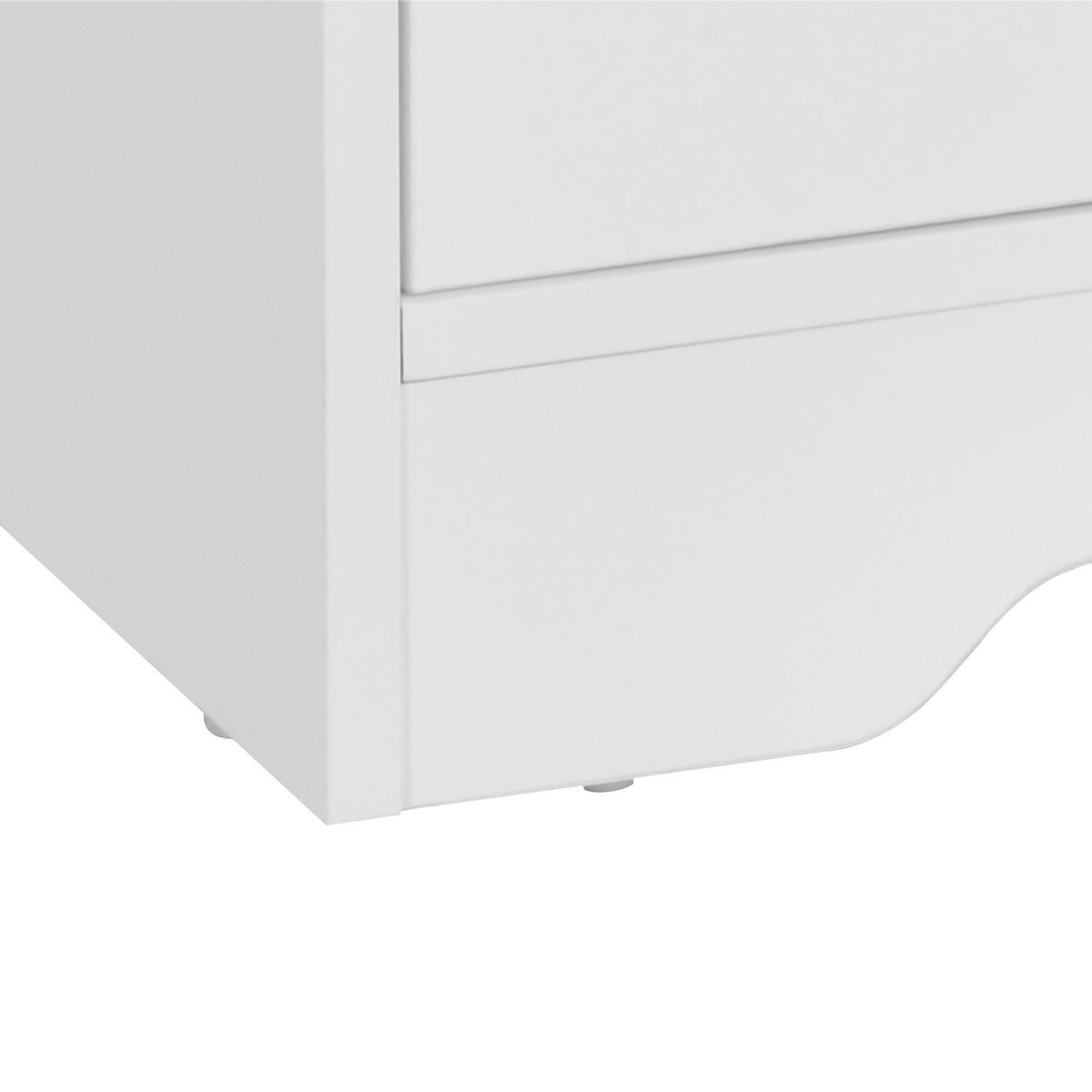 LOWBOARD DE-16073 105/40/52 cm Weiß Holzoptik - Weiß, Holzwerkstoff (105/52/40cm) - ComfortXL
