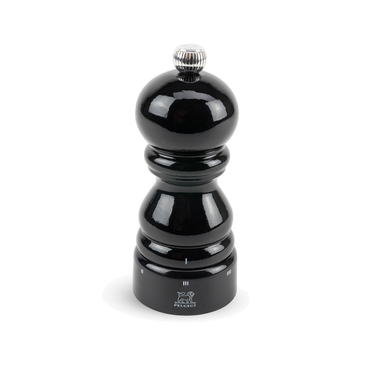 SALZMÜHLE Paris uSelect 12cm Buchenholz Schwarz Stahlmahlwerk - Schwarz, Holz (5.9/12/5.9cm) - PEUGEOT