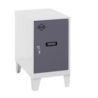 SCHLIESSFACHWÜRFEL Amego HxBxT 57,5x30x50 cm Mit Standfüße Anthrazit-Weiß Spind - Anthrazit, Metall (30/57.5/50cm) - PROREGAL