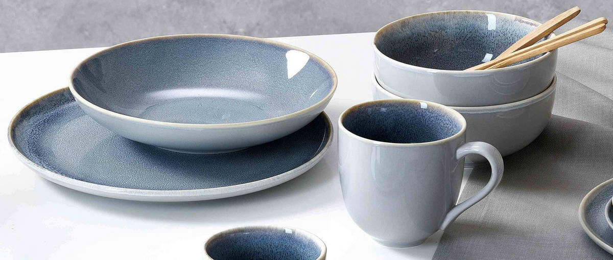 KOMBISERVICE Skagen Stone grau 12er Set - Grau, Keramik (1/1/1cm) - Ritzenhoff Breker