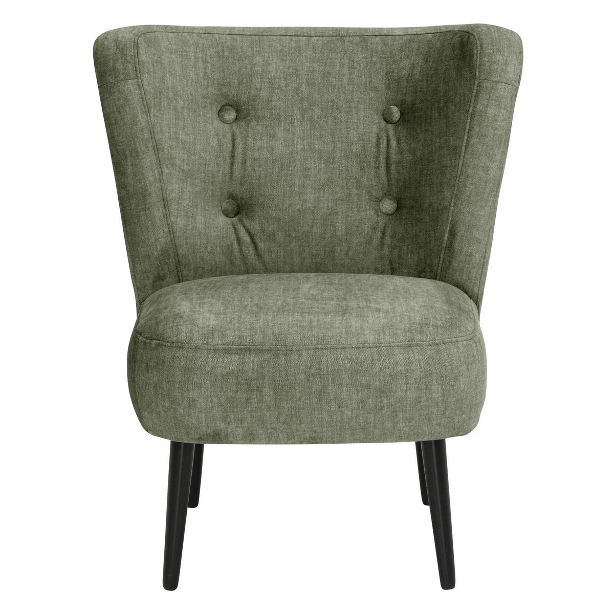 POLSTERSESSEL Kassi Samtvelours dunkelgrün - Dunkelgrün, Kunststoff (68/80/69cm) - 58aufmkessel