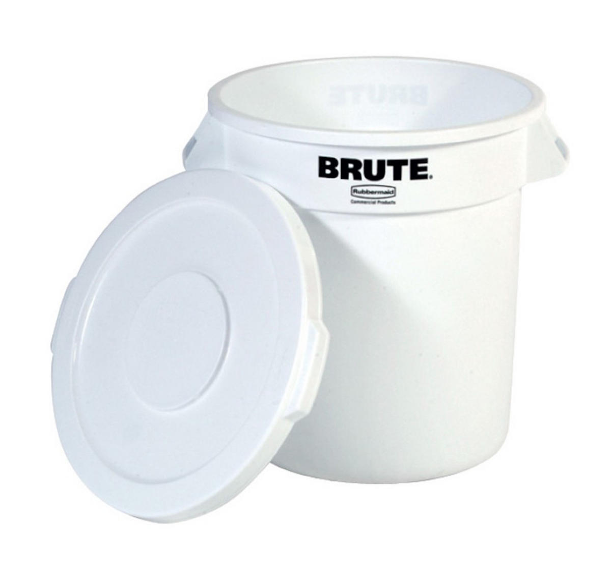 MÜLLEIMER 37,9 Liter 43,5x39,7 cm Kunststoff Weiß - Weiß, Metall (39.7/43.5/39.7cm) - PROREGAL