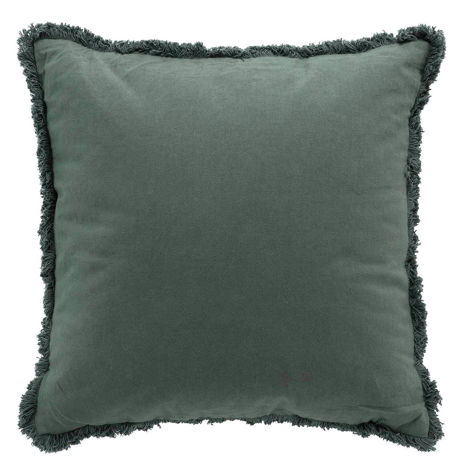ZIERKISSEN Eve 45/45 cm - Grün, Naturmaterialen (45/45cm) - Douceur d´intérieur