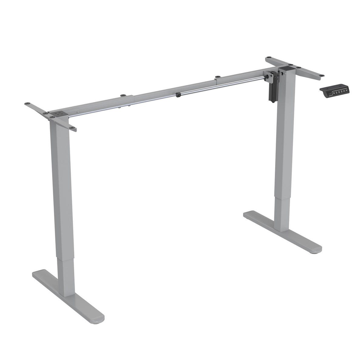 SCHREIBTISCHGESTELL Jiri Grau - Grau, Metall (58.5/135/118cm) - SVITA
