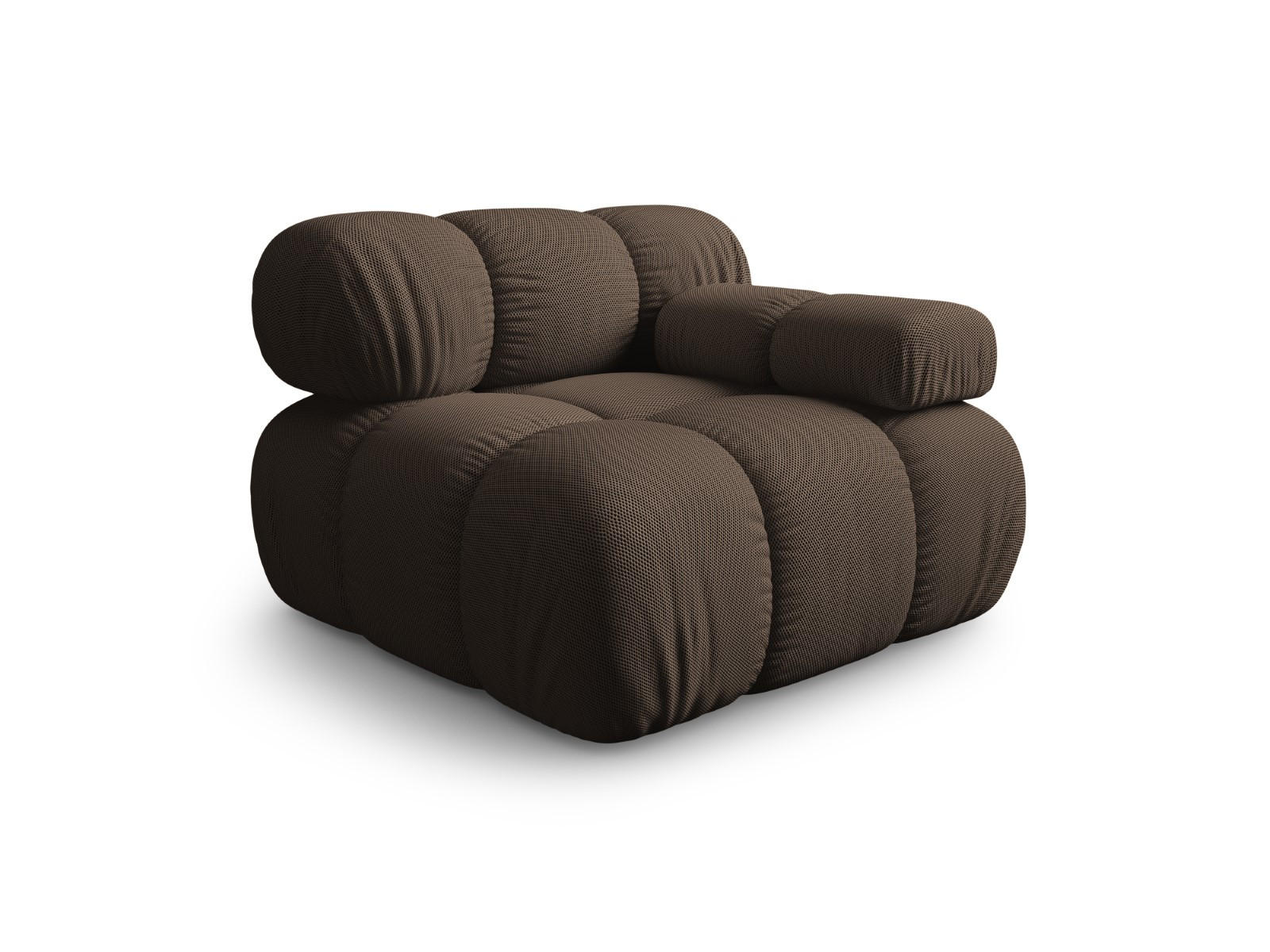 MODUL rechts Bellis aus 3D-Stoff braun - Braun, Textil (94/70/94cm) - Micadoni