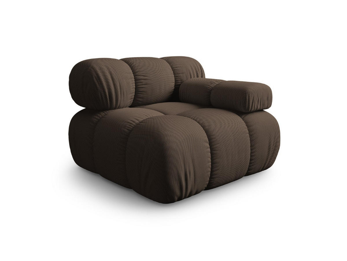 MODUL rechts Bellis aus 3D-Stoff braun - Braun, Textil (94/70/94cm) - Micadoni