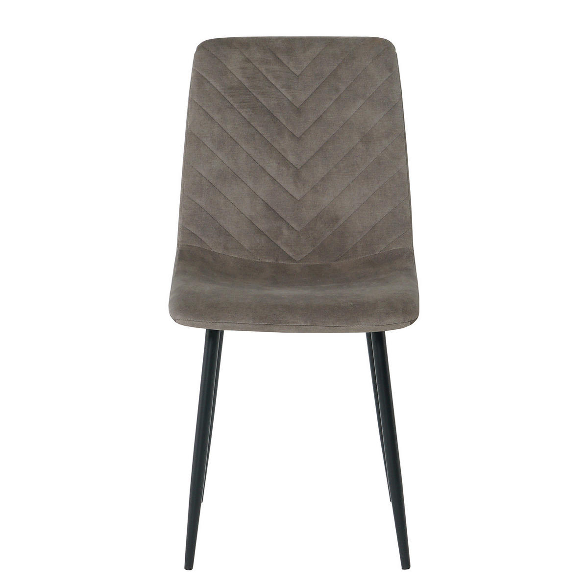 ESSZIMMERSTUHL - 2er-Set - Taupe, Textil/Metall (54/88/44cm) - home24