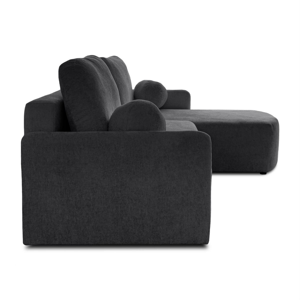 ECKSOFA BLISS mit Schlaffunktion und Bettkasten Harmony 90 - Grau, Textil (212/160cm) - Lookway