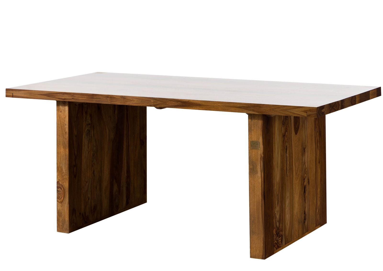 ESSTISCH Sheesham 180x90x76 walnuss lackiert DUKE #102 - Dunkelbraun, Holz (180/90/76cm) - Massivmoebel24