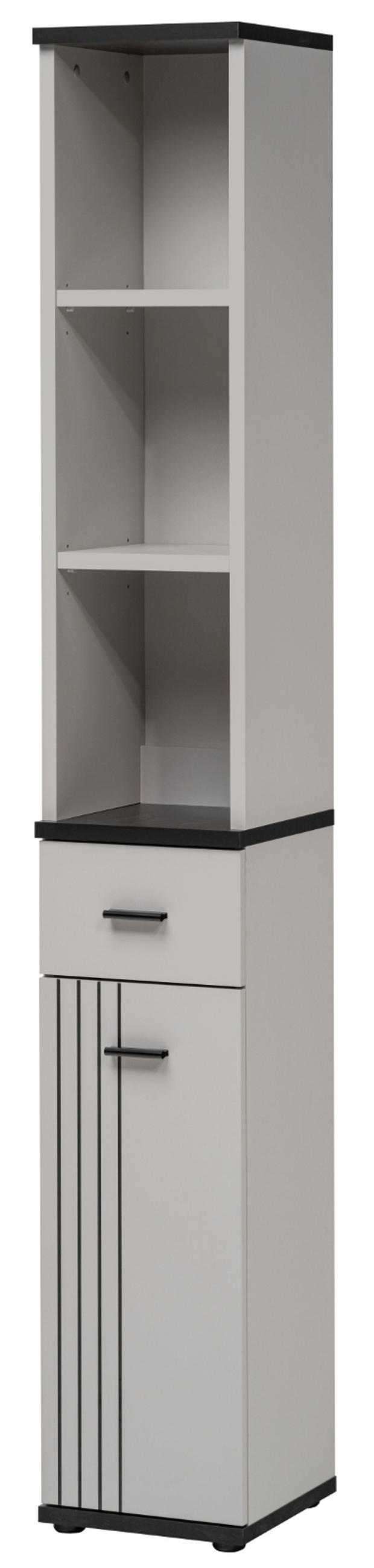 Inn.Furn Flurkommode Kaschmir, Schwarz 30x203x32 cm