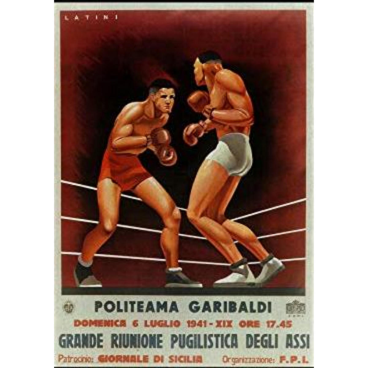 POSTER Boxing Politeama Garibaldi A4 Rahmenlos - Klar, Papier (29.7/5/21cm) - Nacnic