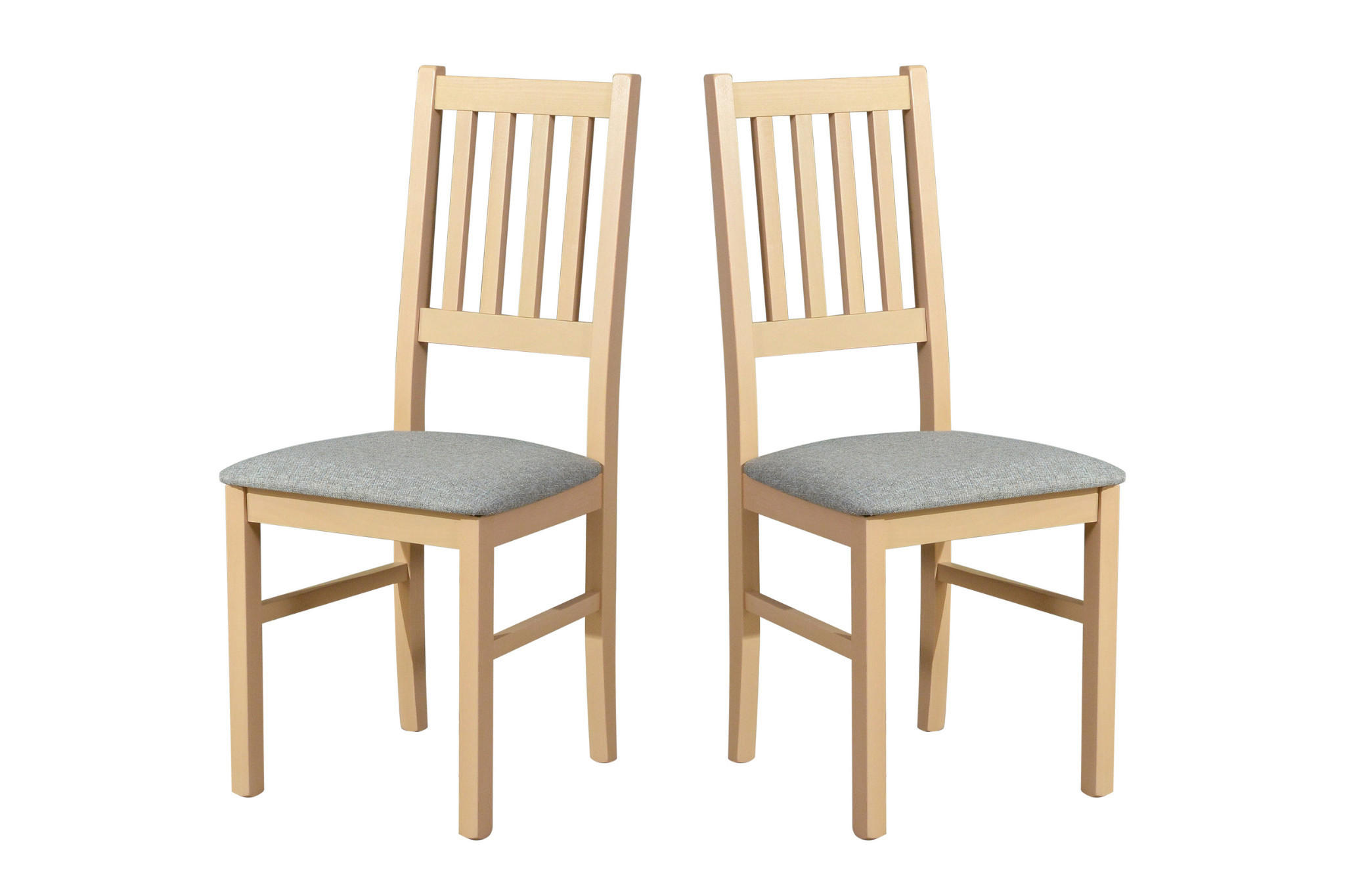 STUHL Bos 1 (2er Set) - Fango/Sonoma Eiche, Holz (43/94/40cm) - Leaf Design