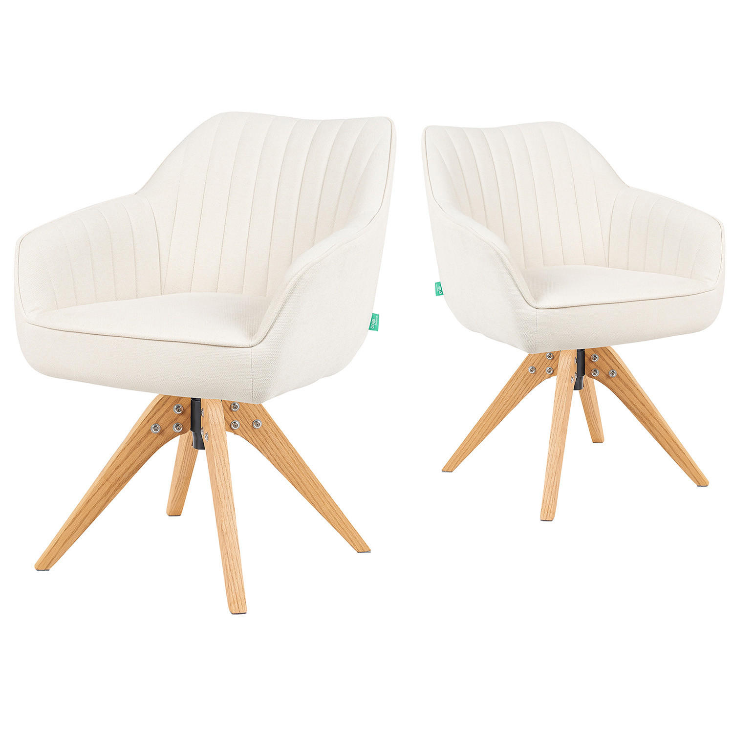 Dubi Möbel Armlehnstuhl Creme 60x82x61 cm