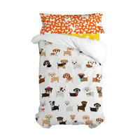 BETTBEZUG 2er-Set teiliges dogs 135/140x200 cm (standardgrösse) mehrfarbig - Multicolor, Textil (140/200cm) - Happy Friday