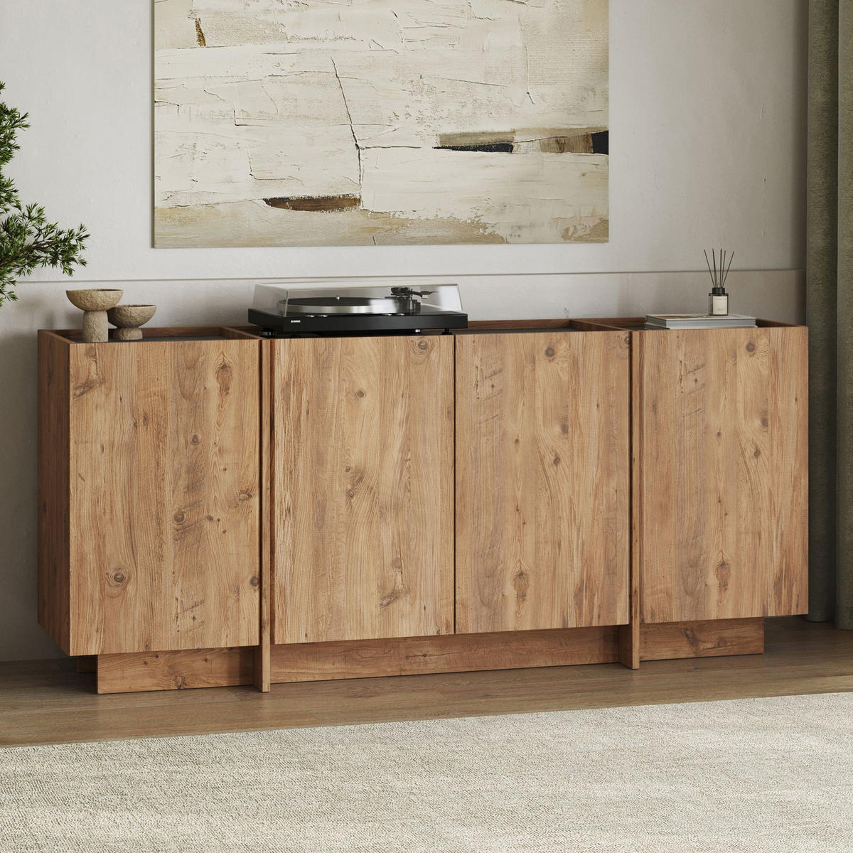 BUFFETSCHRANK dorma Braun - Braun, Holz (180/80/45cm) - Habitat Garten