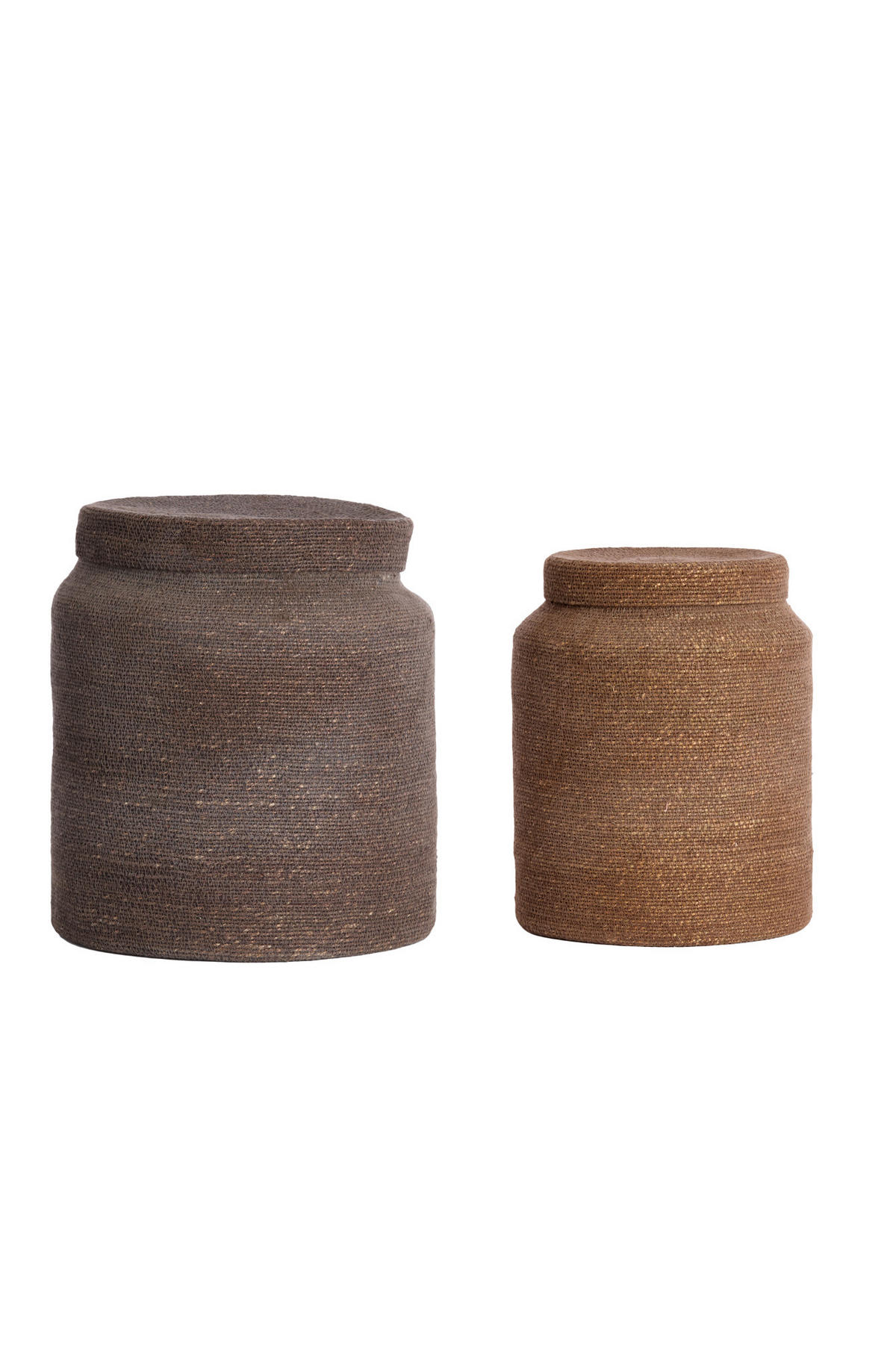 KORB Betania Braun Ø33/38 cm 2er-Set - Braun, Naturmaterialien (33/38/33cm) - Light & Living
