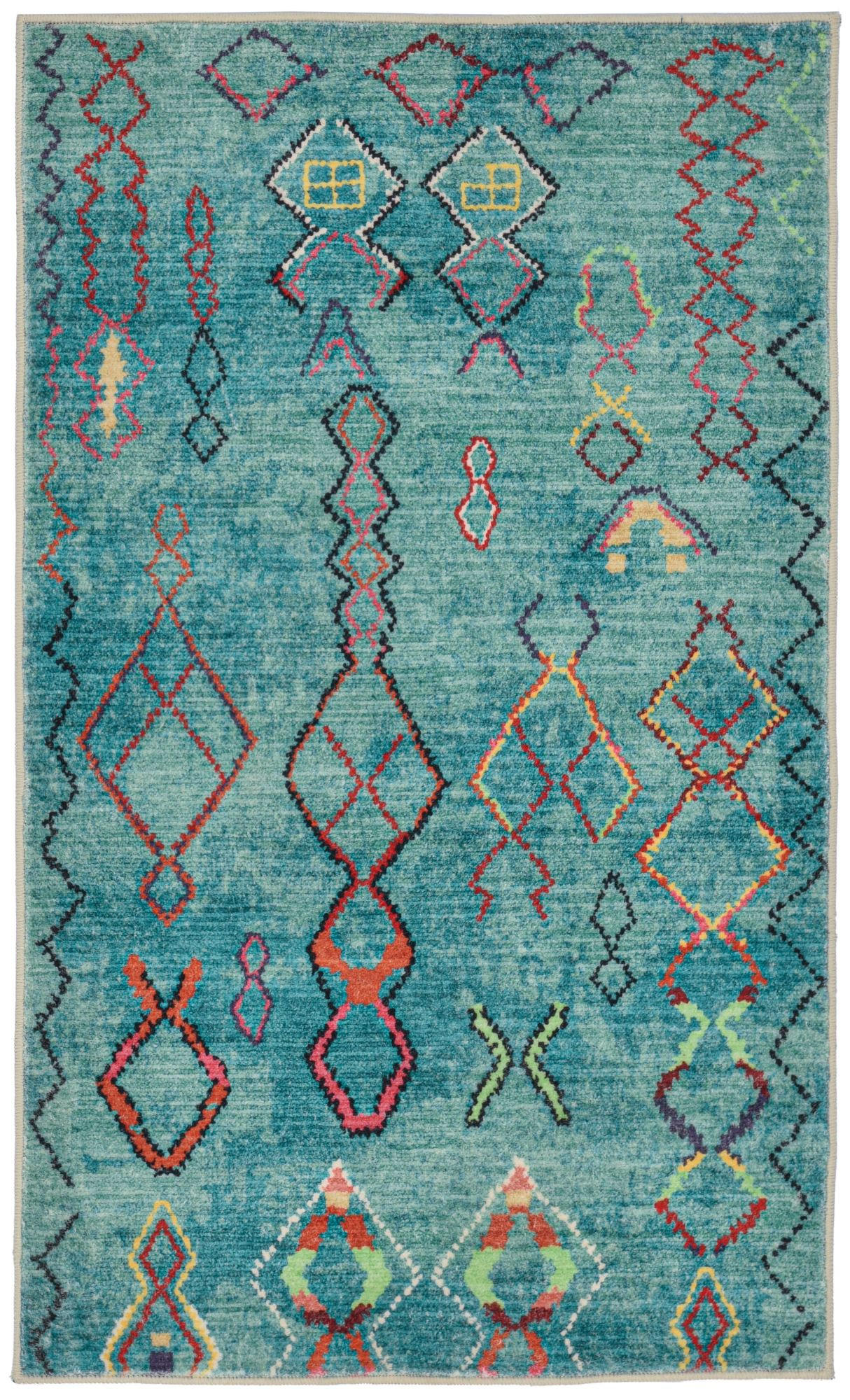 BADTEPPICH Ariella Türkis 60x100 cm - Türkis, Textil (60/100cm) - Gino Falcone