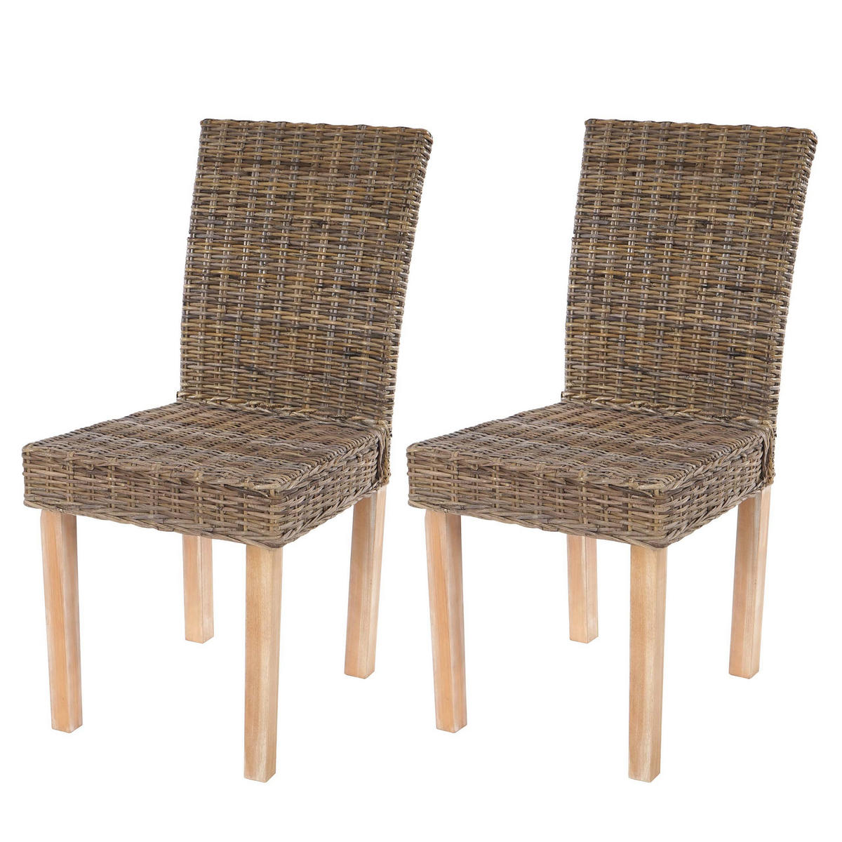 ESSZIMMERSTUHL Braun 2er-Set - Braun, Holz (43/89/56cm) - MCW