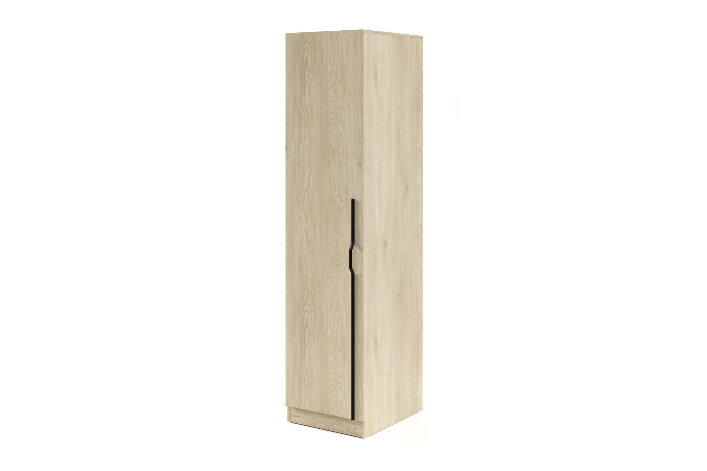 Deine Möbel 24 Drehtürenschrank Eiche 50x210x61 cm