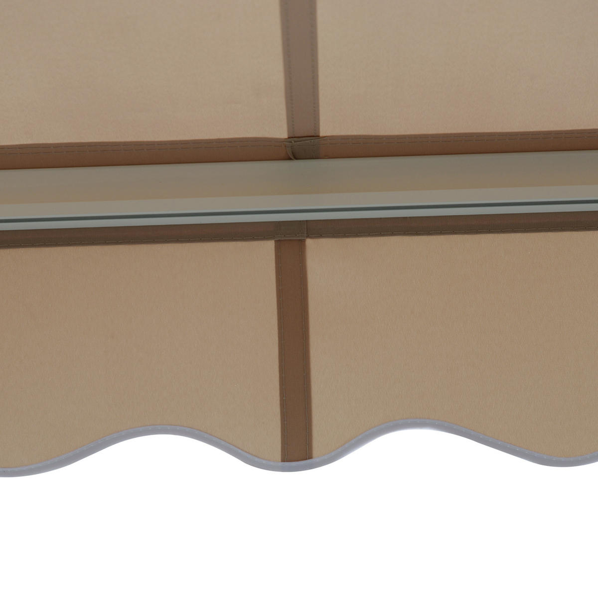 MARKISE 3,95 m Aluminium beige - Beige, Textil (395/300cm) - Fortuna Lai